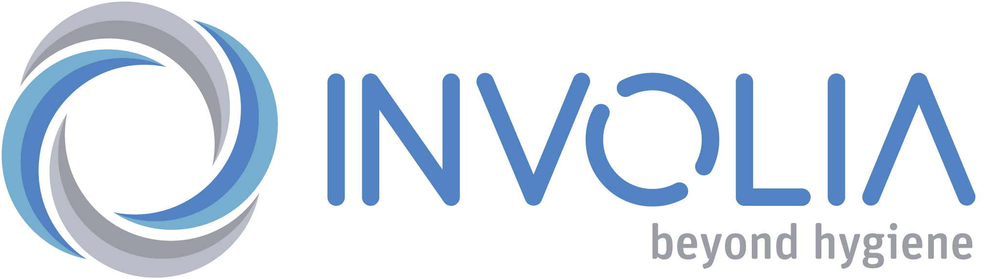 Logo mit Schriftzug in blau